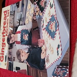 Quilting Gingerbread Kitchen Set pattern booklet by House of White Birches.